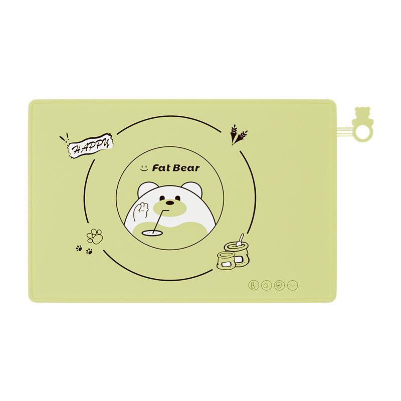 ランチョンマット 子供用 小学生 防水 防油 シリコン プレースマット 給食 ランチマット 滑り止め 正方..