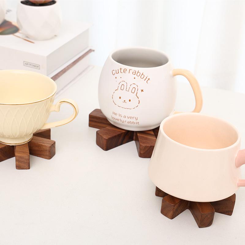 鍋敷き 木製 コースター 断熱パッド