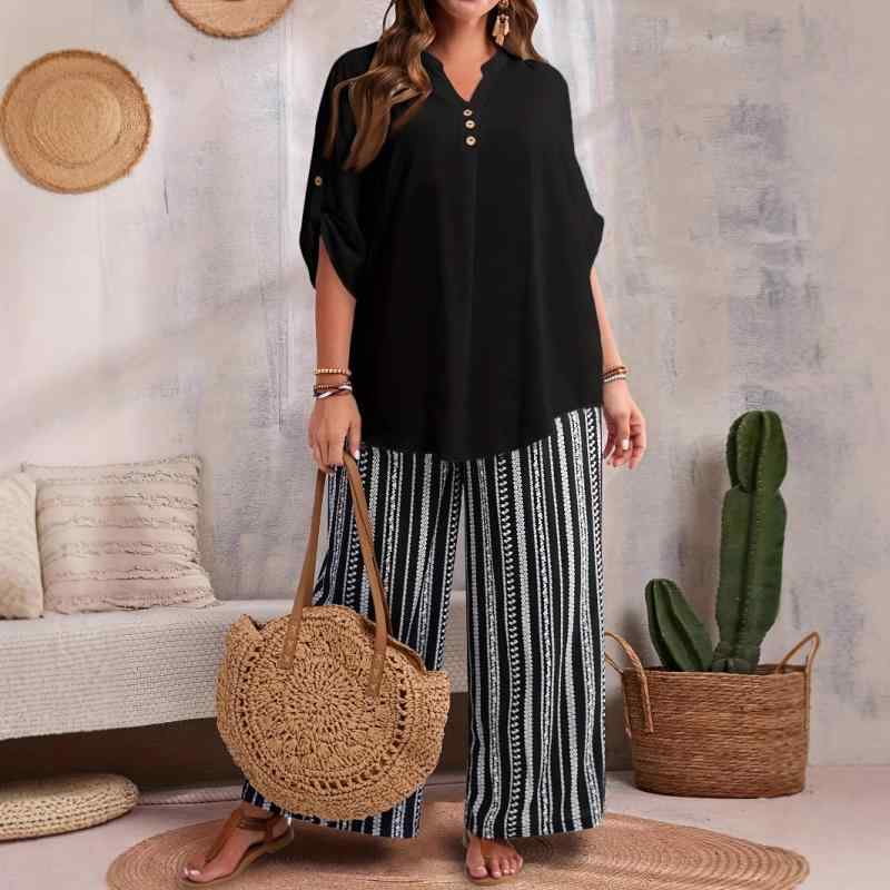 ���åȥ��å� ��ǥ����� �礭�������� V�ͥå��ȥåץ� �ץ��������󥰥ѥ�� 2�����å� 7ʬµ 0XL 1XL 2XL 3XL 4XL �ؿ��� ��ä��� ...