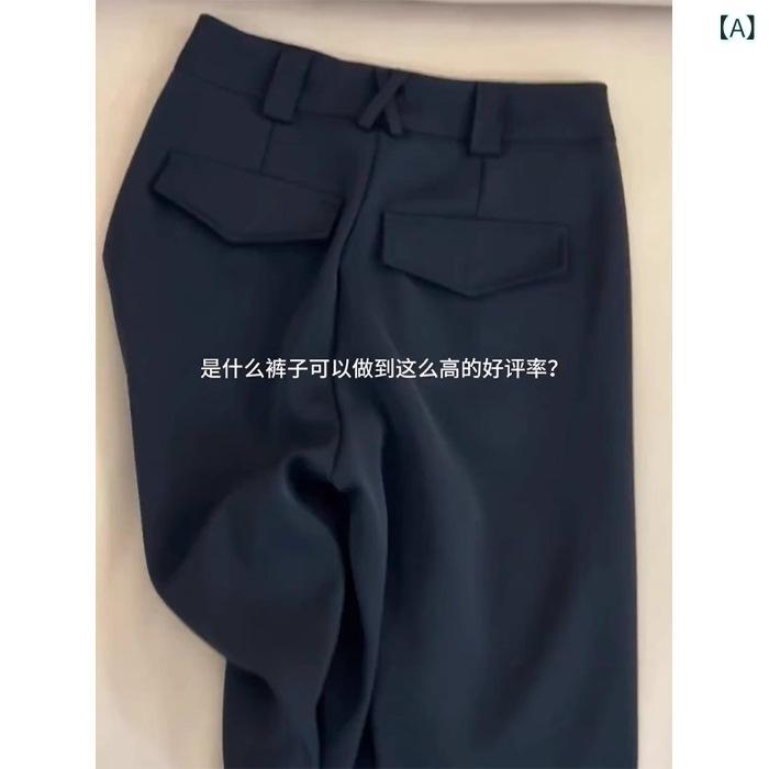 パンツ レディース 黒 春夏 テーパードパンツ スラックス カジュアルパンツ ポリエステル 快適 伸縮性 ポケット