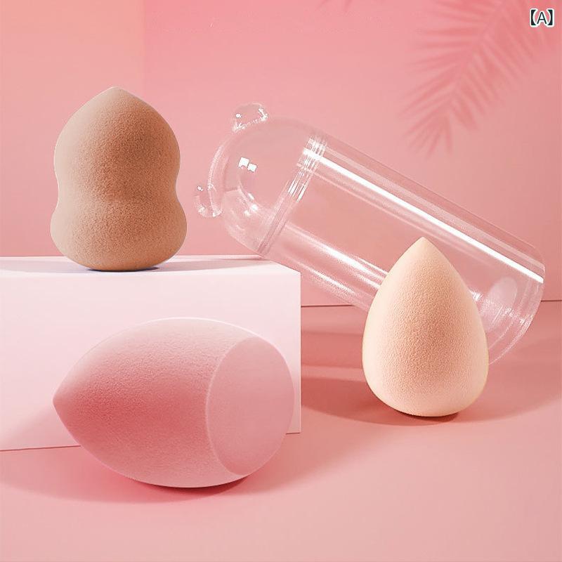 メイクアップスポンジ 乾湿両用 パフ メイクアップ 定着 クッションファンデーション スポンジパフ