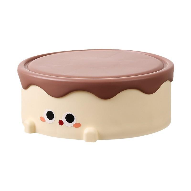 メイクボックス レディース 卓上鏡付き アクセサリー収納 かわいい 小熊 ケーキ ミラー付き コスメボッ..