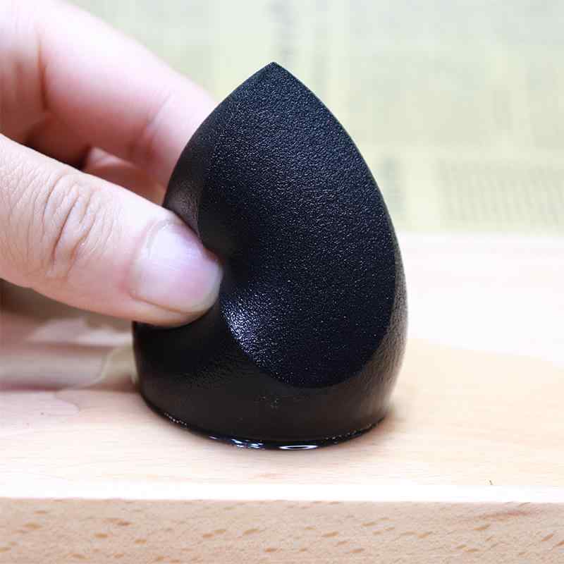 メイクアップ スポンジ パフ 平面カット 黒色 ファンデーション 化粧下地 リキッド 柔らかい 海綿