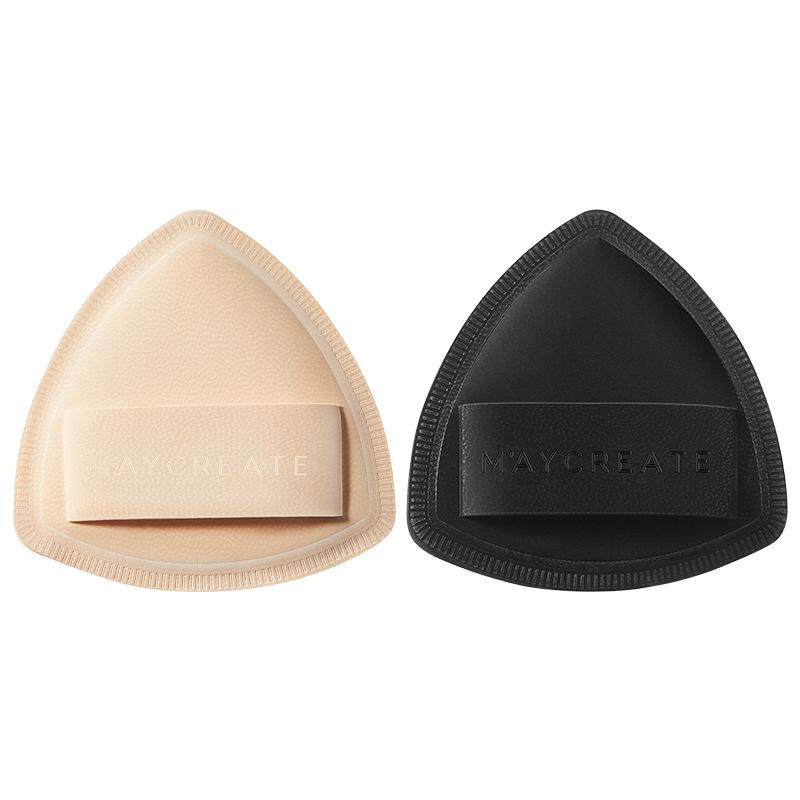 パフ 黒 白 スポンジ パウダーファンデーション 化粧 メイクアップ ツール 柔らかい