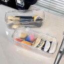 メイクボックス 卓上 コスメ収納ケース 大容量 防塵 メイクブラシ 口紅 パフ スポンジ 収納