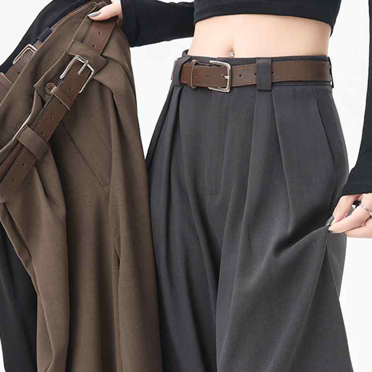 パンツ レディース グレー系 スーツパンツ ワイドパンツ ゆったり ポリエステル 高見え 美脚 ロングパンツ スラックス カジュアル オフィスカジュアル 春夏