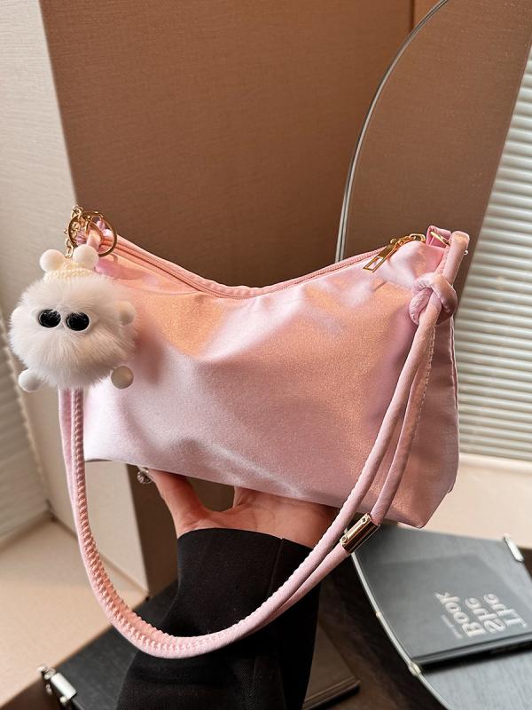 バッグ レディース ナイロン 2way ショルダーバッグ ハンドバッグ 斜めがけ 鞄 ストリート スタイル かわいい ブラック ブルー ベージュ ピンク系
