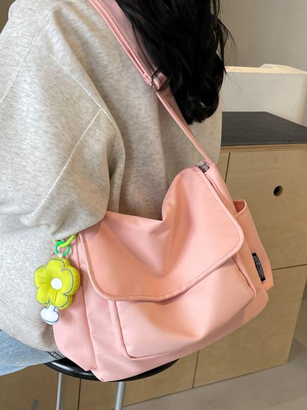 ショルダーバッグ レディース 帆布 韓国風 斜めがけ 通勤 通学 マカロンカラー ポシェット カバン 鞄 ナイロン 学生 旅行 かわいい