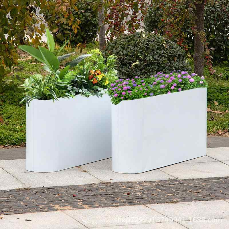 花壇 アイアン 亜鉛メッキ 花箱 フラワースタンド ステンレス 植木鉢 プランター 鉢カバー 庭 ガーデニ..