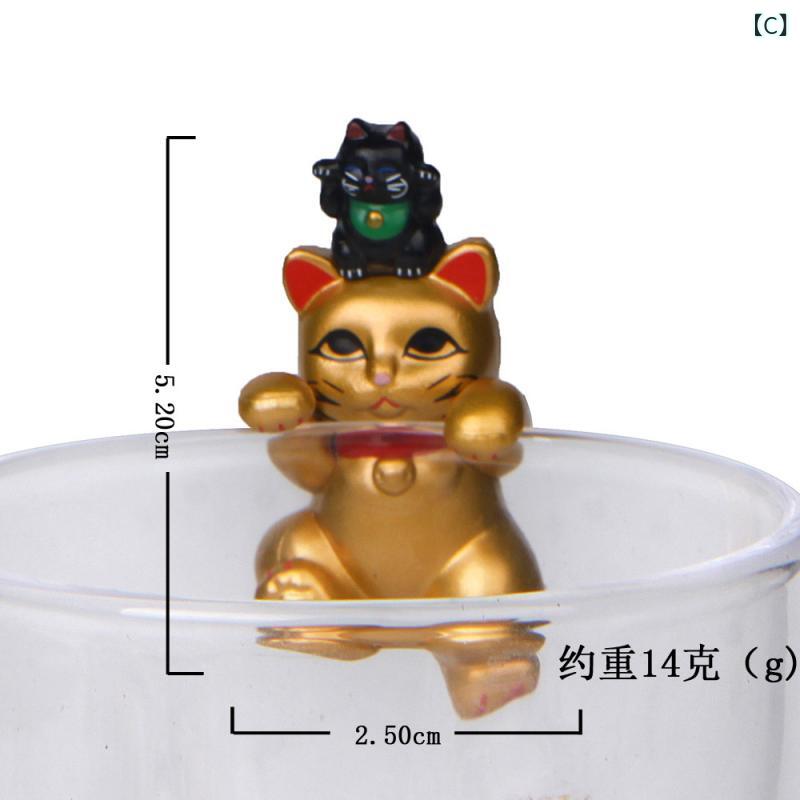 置物 オブジェ 人形 猫 招き猫 海藻ボール 園芸 ガーデニング 幸運 ラッキーアイテム