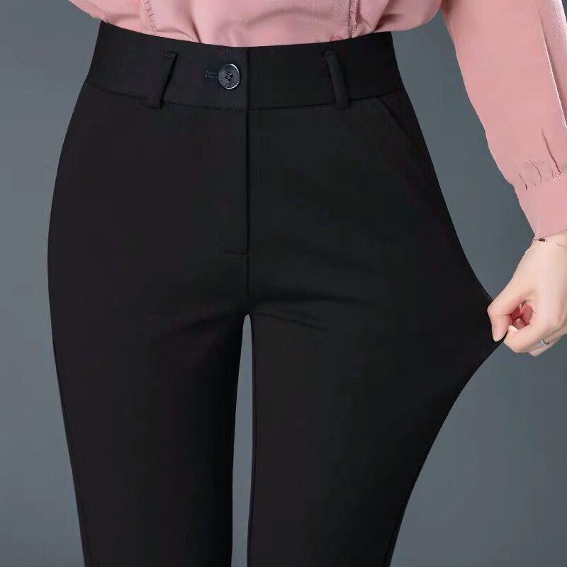 パンツ レディース 高腰 ストレートパンツ スラックス ストレッチ シェニール織 黒 ブラック オフィスカジュアル きれいめ ロングパンツ