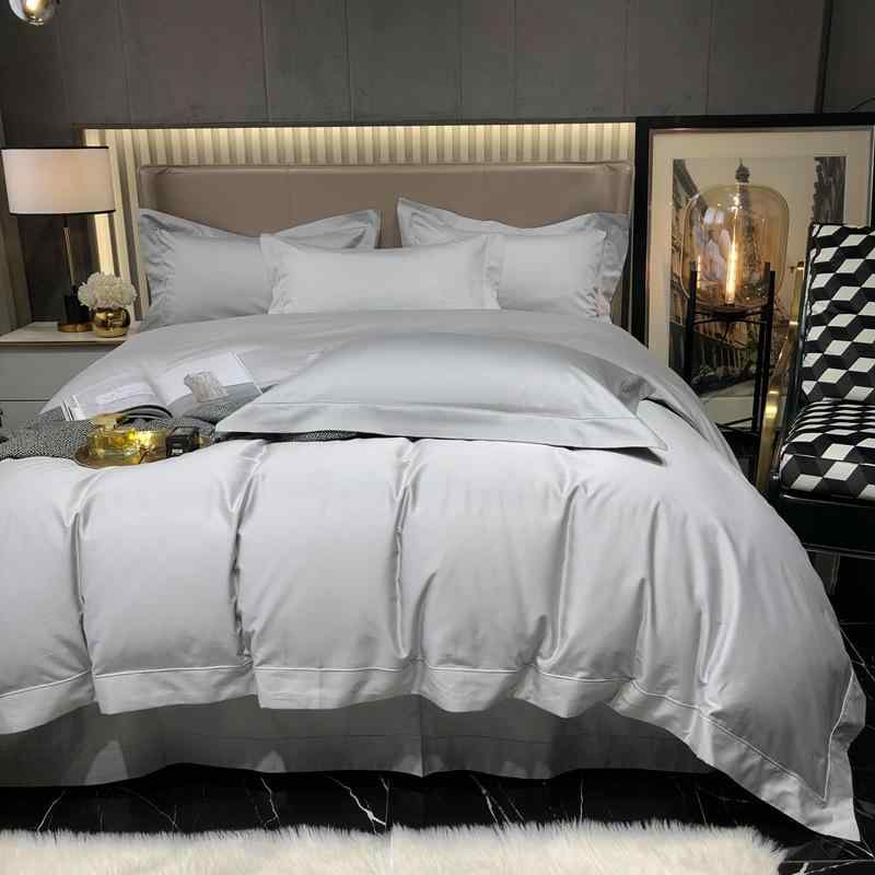 寝具カバーセット 100番手 長絨綿 全綿 ベッドシーツ 掛け布団カバー 4点セット 1.5m 1.8m 2.0m 活性染..