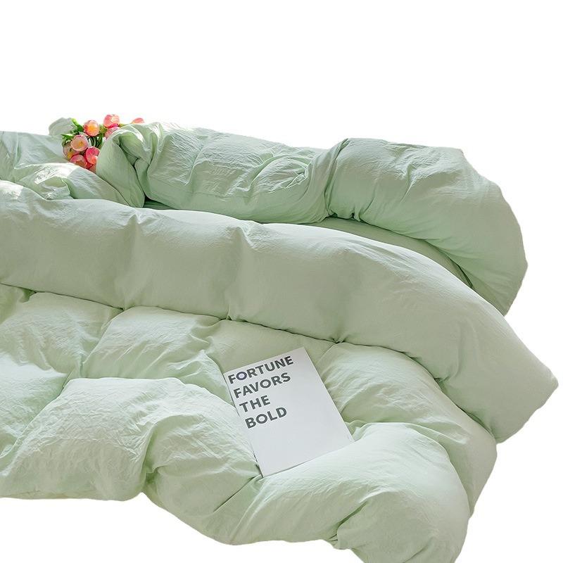 ベビー マタニティ 水洗い コットン 寝具 4点セット ins風 ベッドシーツ 掛け布団カバー 3点セット 40..