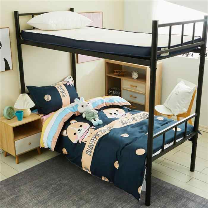 Other - 寝具カバーセット レディース 学生 寮 ベッド用品 3点セット 4点セット アロエ綿 プリント柄 花柄 アニマル柄 ポリエステル混紡