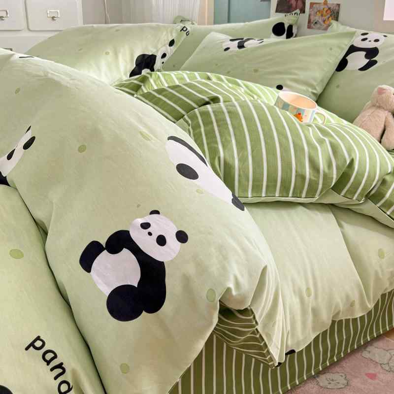 布団カバーセット レディース ベビー 子供 カートゥーン柄 綿100% 寝具カバーセット ベッドシーツ スト..