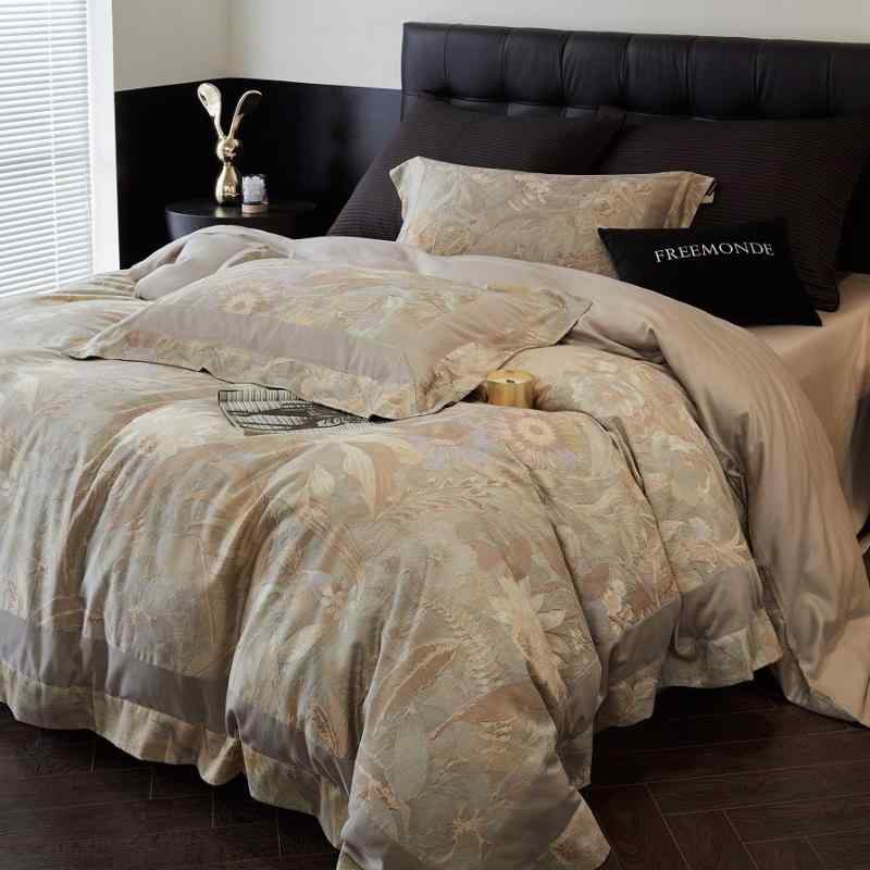 寝具 四点セット ベッドシーツ式 天絲棉 磨毛 欧式 复古風 デジタルプリント 秋冬 厚手 保温