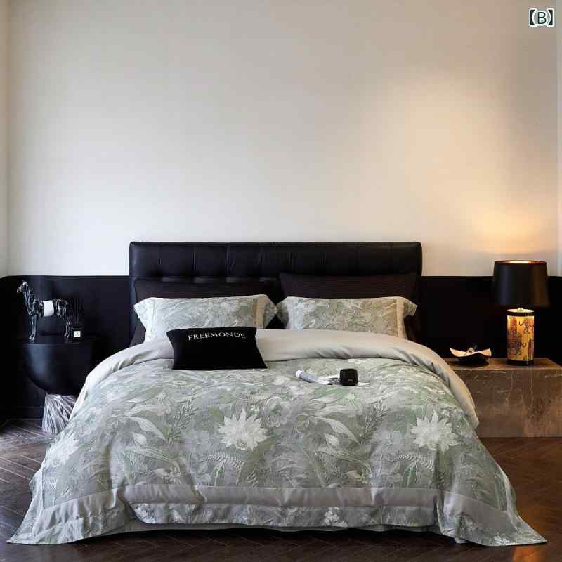 寝具 四点セット ベッドシーツ式 天絲棉 磨毛 欧式 复古風 デジタルプリント 秋冬 厚手 保温