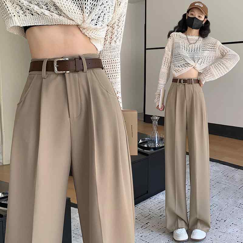 パンツ レディース 高見え 美脚効果 ウエストマーク付き ポリエステル テーパードパンツ ストレートパンツ スラックス ロングパンツ オフィス カジュアル きれいめ 春 通勤着