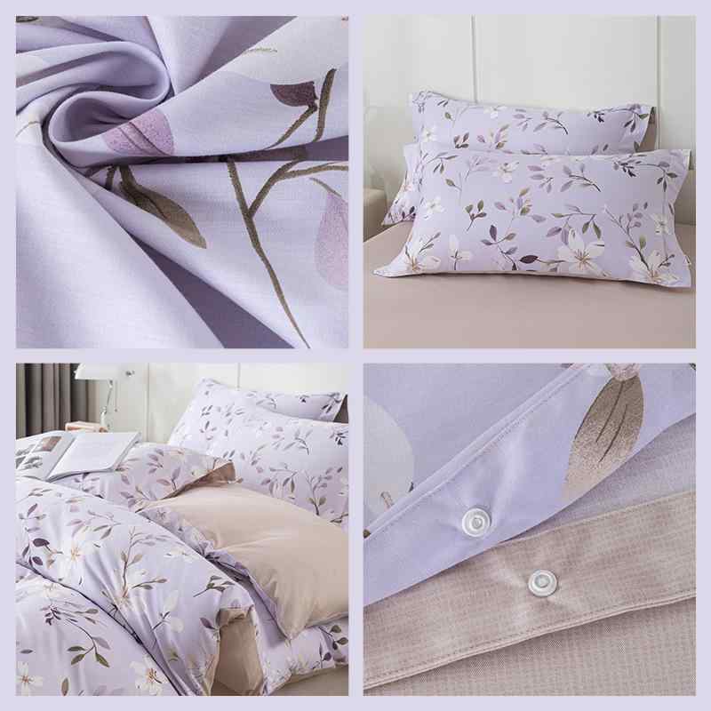 布団カバー シーツ 4点セット 綿100% 寝具セット 花柄 ベッド用 接触冷感 吸湿 通気性 柔らかい 肌触り..