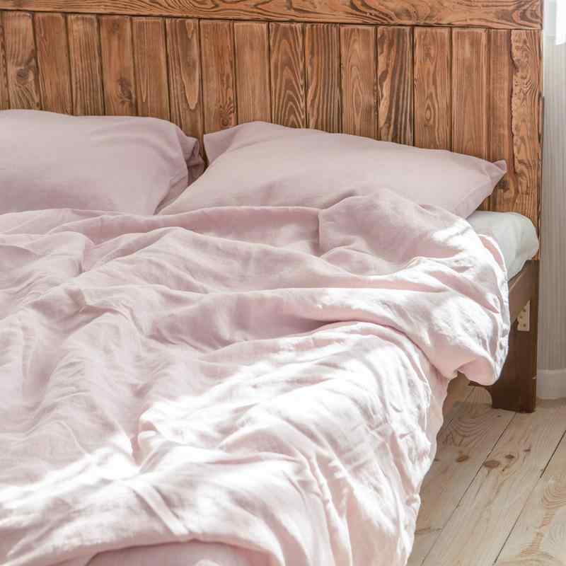 寝具 麻 リネン 四点セット ベッドシーツ ベッドカバー 枕カバー 無地 プレーンカラー 北欧 インスタ風..