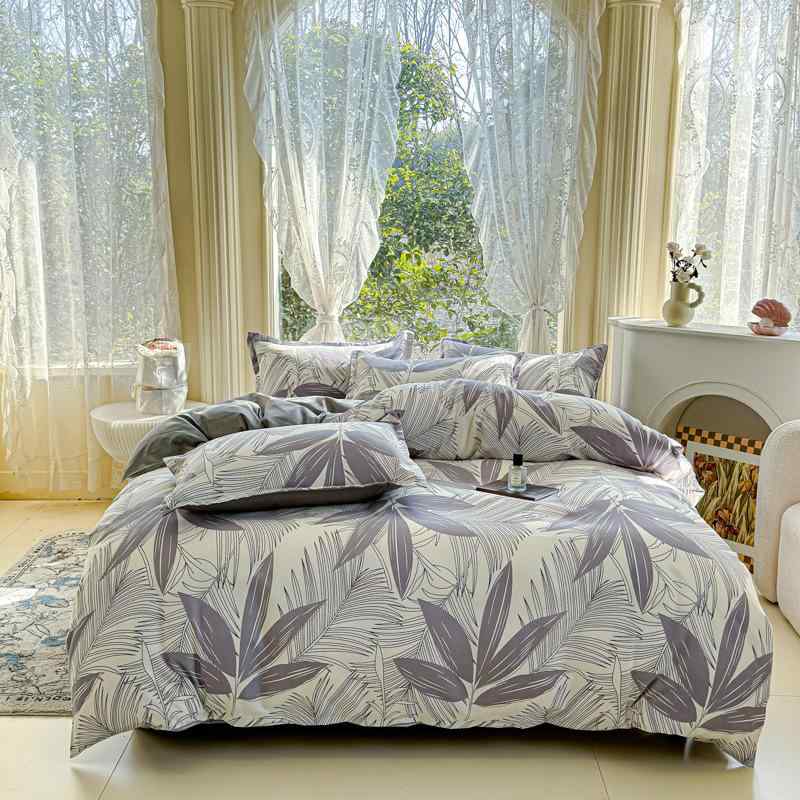 寝具 レディース メンズ 贡棉 磨毛 四点セット 掛け布団カバー ベッドシーツ ベッドカバー オールシー..