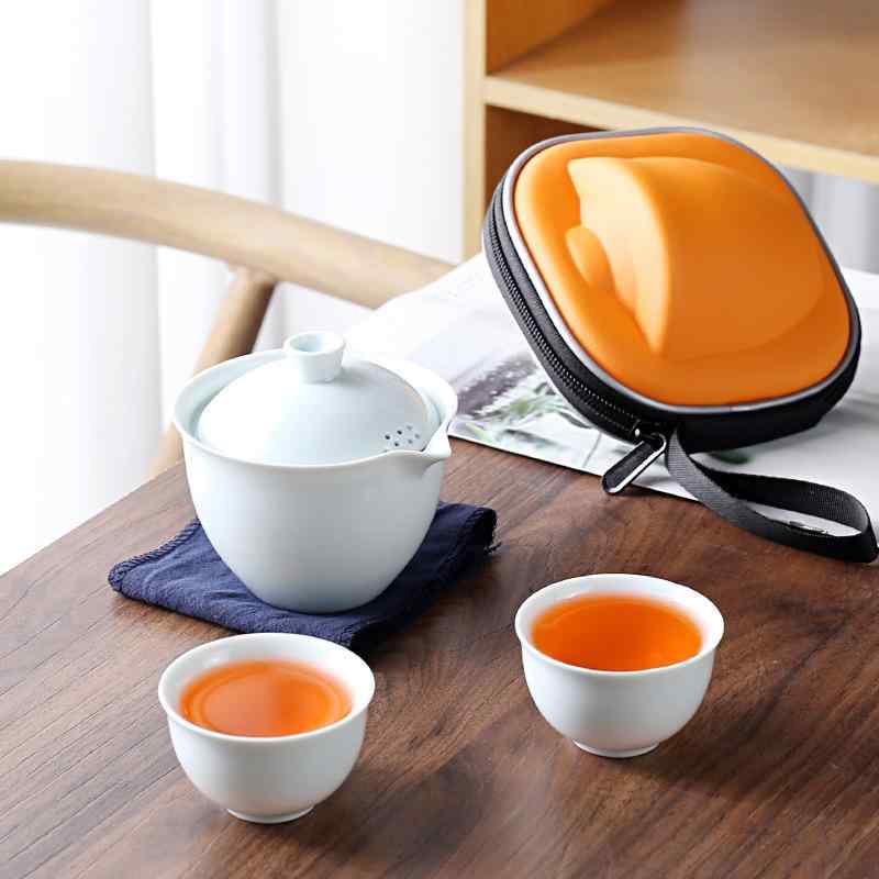 茶器 携帯用 陶瓷 茶器セット 急須 湯呑み 茶葉入れ 功夫茶 道具 minimalistスタイル ギフト 開業祝い 記念品