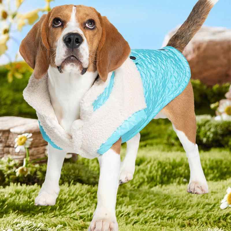 ドッグウェア 犬 服 ペット服 防風 フリース あったか 小型犬 中型犬 大型犬 湖ブルー ワインレッド ブ..