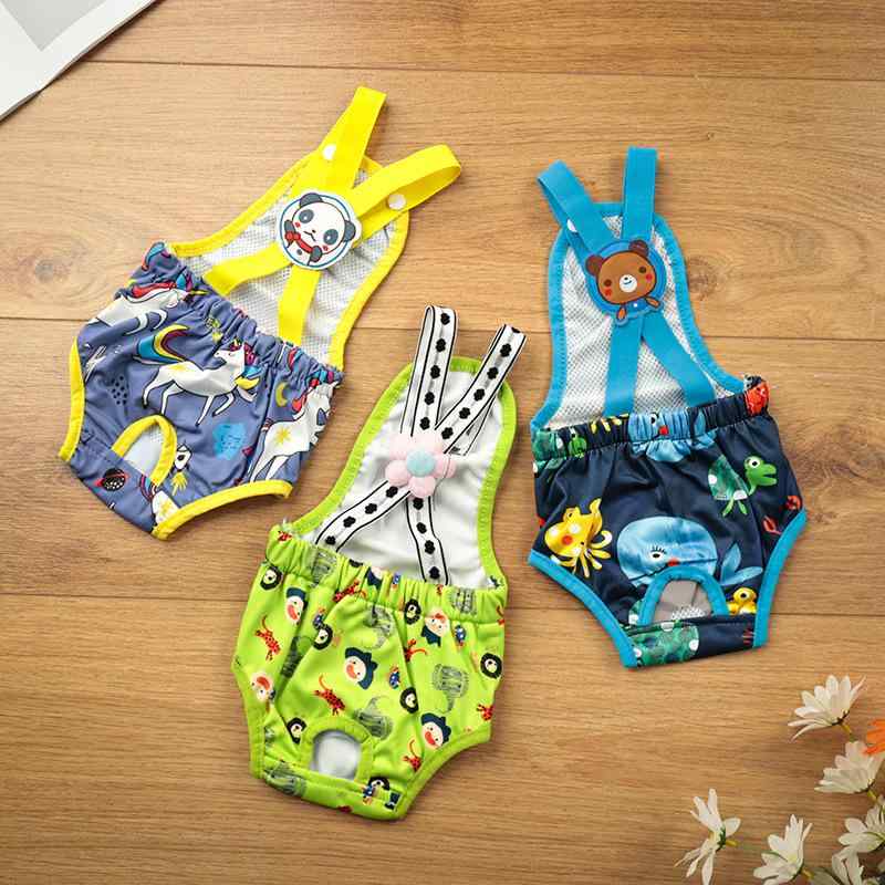 ペット用 サニタリーパンツ 生理パンツ マナーパンツ かわいい 犬用 猫用 藏藍色 灰色 天藍色 紫藍色 ..