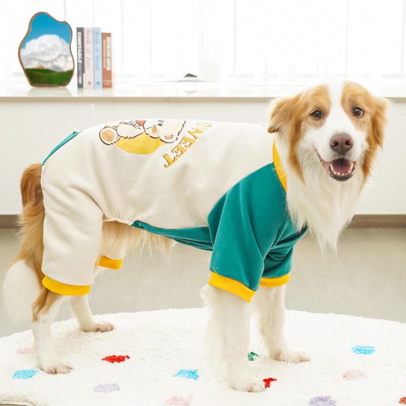 ペット用つなぎ ドッグウェア 猫服 犬服 秋冬 フリース ラブラドール ゴールデンレトリバー 中型犬 大型犬 小型犬