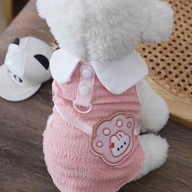 ペット 服 かわいい ウサギ ポシェット付き パーカー ブルー 猫 かわいい カートゥーン お出かけ 2足 ..