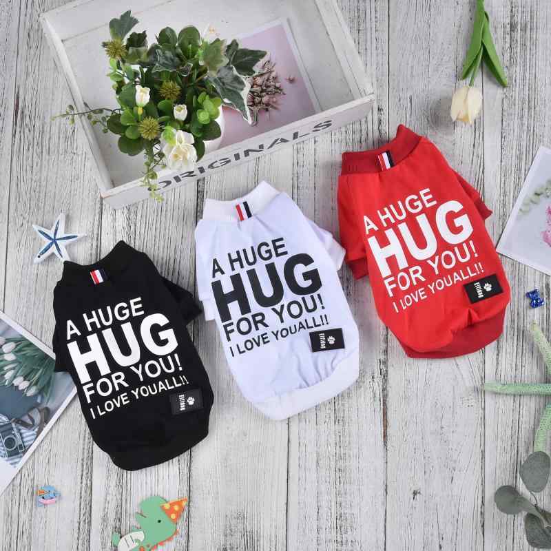 ペット Tシャツ 小型犬 中型犬 服 兼用 ポリエステル 綿 春夏 黒