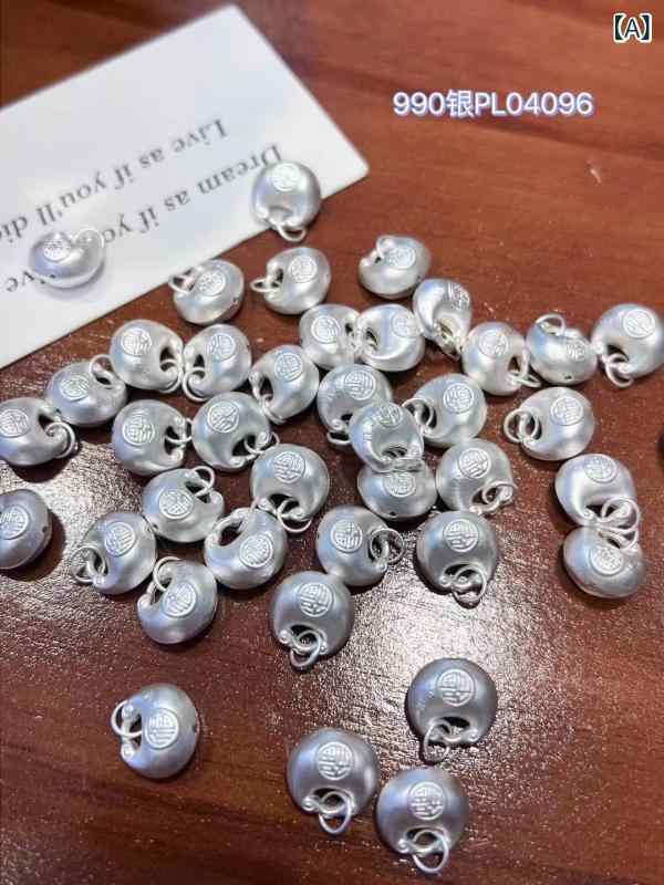 ネックレス レディース メンズ 小胖福 ペンダント シルバー999 銀 幾何学 模様 編み込み ロープ チェーン アジャスター付き ファッション おしゃれ かわいい