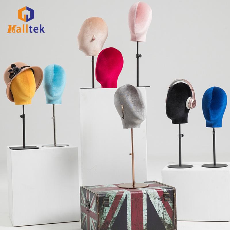 マネキン 帽子 ウィッグ 眼鏡 スカーフ アクセサリー スタンド ディスプレイ 彩色 成人用 ブラック グ..