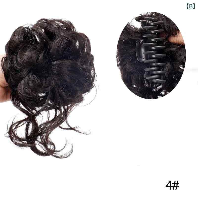 ヘアアクセサリー レディース バレッタ 巻き髪 シニヨンメーカー 自然 黒 茶 焦茶 ...
