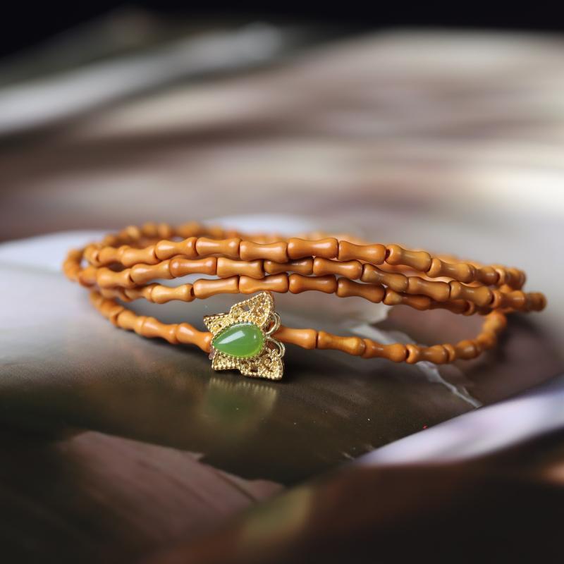 ブレスレット メンズ レディース オリーブ核 菩提 竹 節高昇 念珠 レトロ 男女兼用 アクセサリー