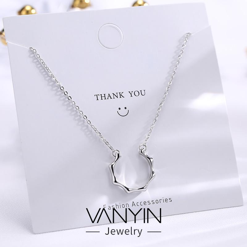 ネックレス レディース メンズ S925 シルバー ペア アクセサリー 幾何学模様 十字チェーン ペンダント エレガント シンプル スタイリッシュ