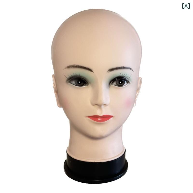 マネキン レディース メンズ 帽子 ウィッグ 展示 PVC ヘッド 1708（2） 撮影用