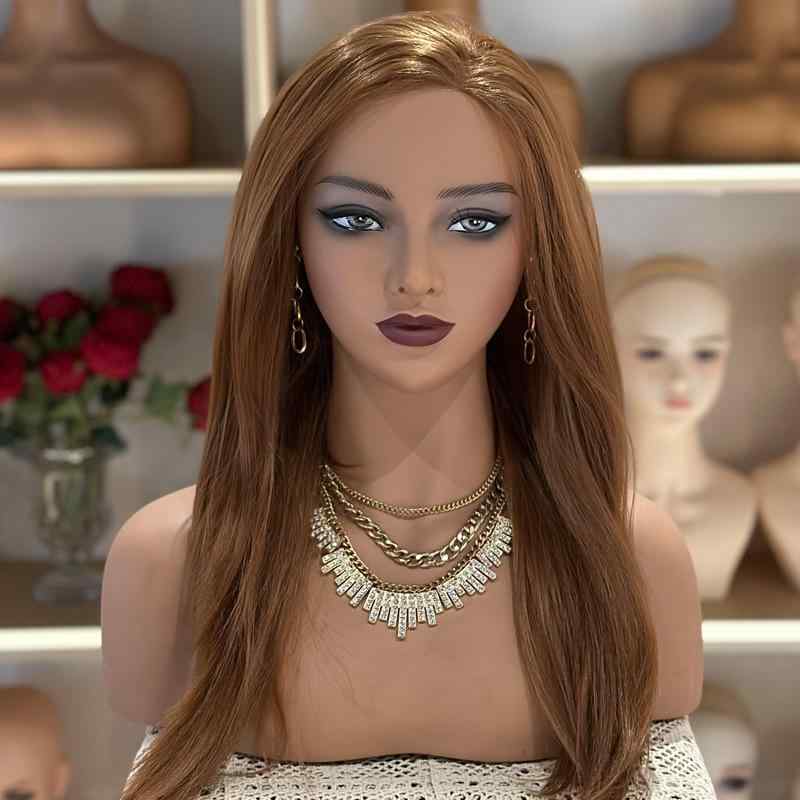 マネキン レディース ハーフボディ ディスプレイ 撮影用 小道具 モデル 頭部付き PVC製 アフリカ ヨーロッパ 南米 東南アジア 北米 東北アジア 中東