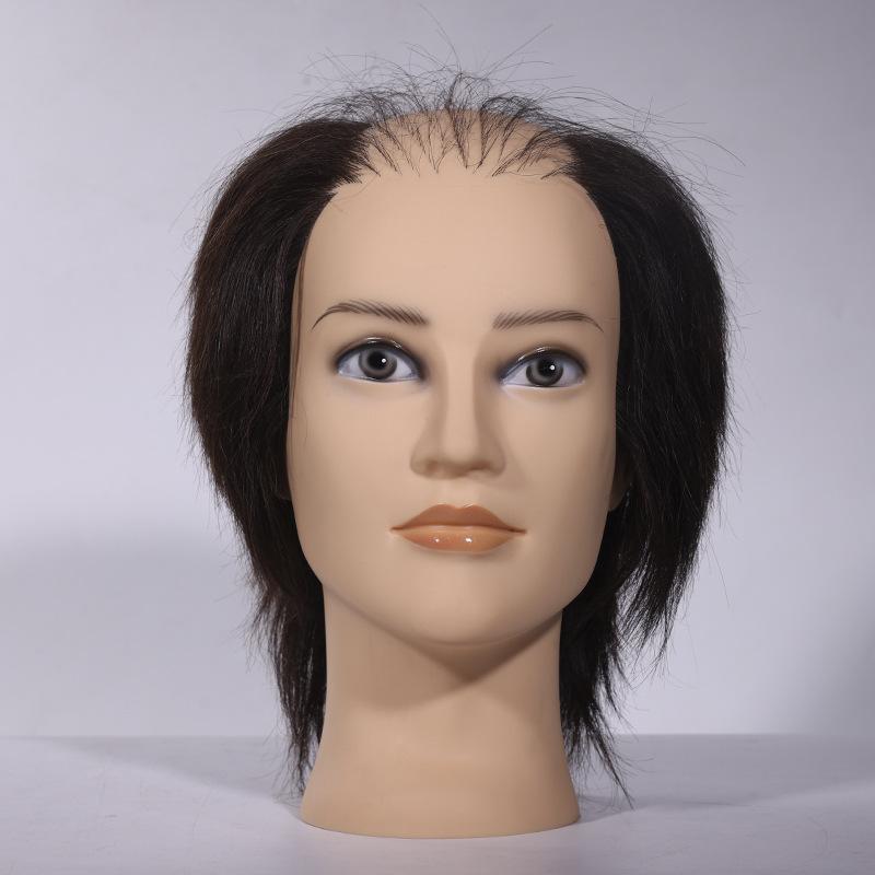 ヘアカット練習用ヘッド メンズ 補修用ヘアピース付き 美容師見習い用 成人男性向け 練習用ヘッド 禿げ..