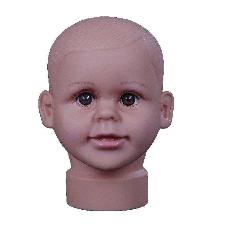 子供用 帽子 頭部マネキン ベビー キッズ 赤ちゃん 帽子 撮影用 ディスプレイ 41cm 49cm