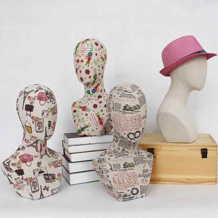 ディスプレイ用品 レディース メンズ ヘッドトルソー 帽子 ウィッグ アクセサリー ストール スカーフ ..