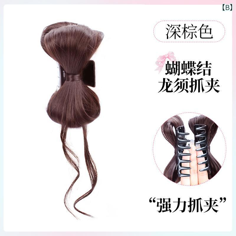 ヘアアクセサリー レディース ウィッグ お団子 新中式 ヘアクリップ バレッタ 髪飾...