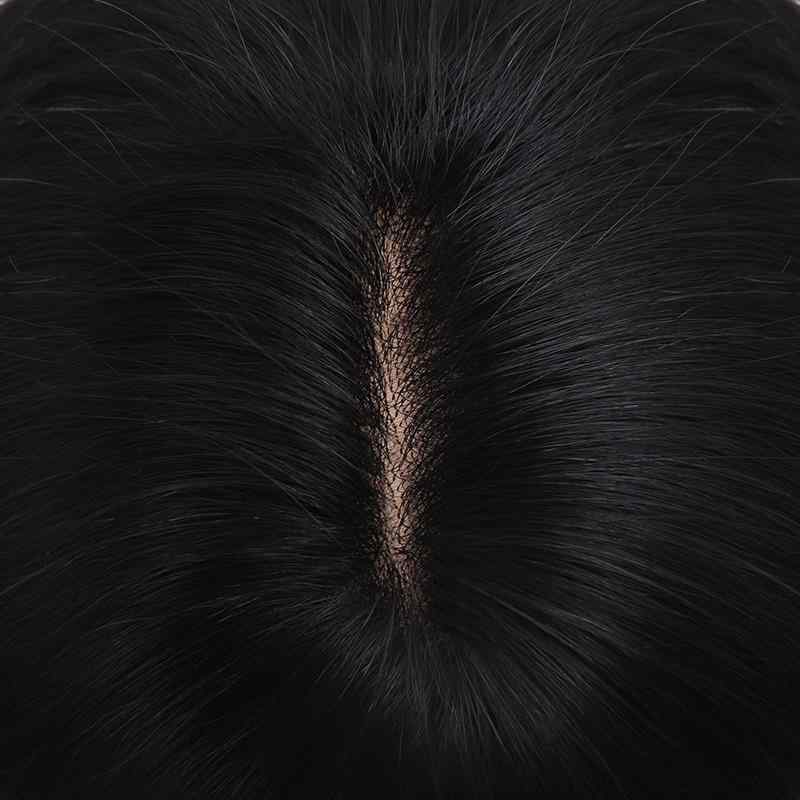 メンズウィッグ 男性用 部分ウィッグ ヘアピース 人毛100% 手織り 通気性 軽量 薄型 ショートヘア 補正 医療用 普段使い