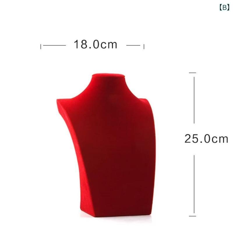 ネックレス 展示用品 結婚式 ファッション ディスプレイ 道具 シンプル レッド 高...