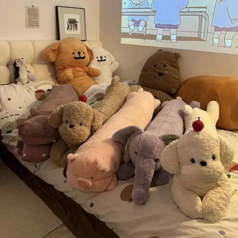 クッション レディース ぬいぐるみ かわいい 漫画 アニマル ロング 抱き枕 ソファ ベッド 車内 枕 カバ..