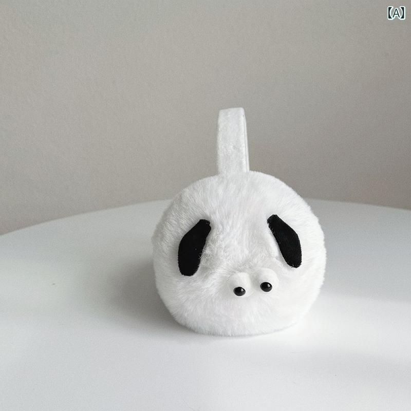 シャドーテールのイヤーマフ レディース かわいい 犬耳 秋冬 耳当て 耳カバー 折りたたみ式 防寒 白色 ピンク系 黒色｜アングル2