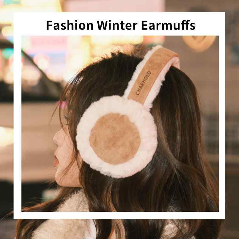 イヤーマフ レディース 防寒 耳あて かわいい 韓国風 秋冬 暖かい フリース アウトドア 自転車 スキー スケート ブラック キャメル