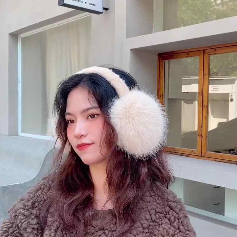 イヤーマフ レディース かわいい 秋冬 防寒 韓国風 フェイクファー 折りたたみ あったか イヤーウォーマー ピンク系 ブラック グレー ブラウン ホワイト グリーン パープル ブルー