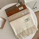 マフラー レディース 大判 秋冬 韓国風 フェイクウール ショール ストール 厚手 フリンジ 花柄 オートミール ベージュ ブラウン グレー ブラック ピンク パープル グリーン ワインレッド