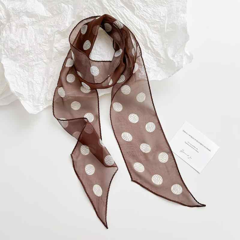 マフラー レディース 春夏 シルク 絹 100% 桑蚕丝 領巾 スカーフ ヘアバンド 細長 接触冷感 吸湿性 カ..